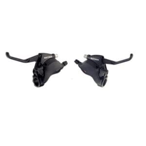 Leviers + Manettes VTT 8V x 3 Atoo – V-Brake Aluminium Noir 2 Doigts